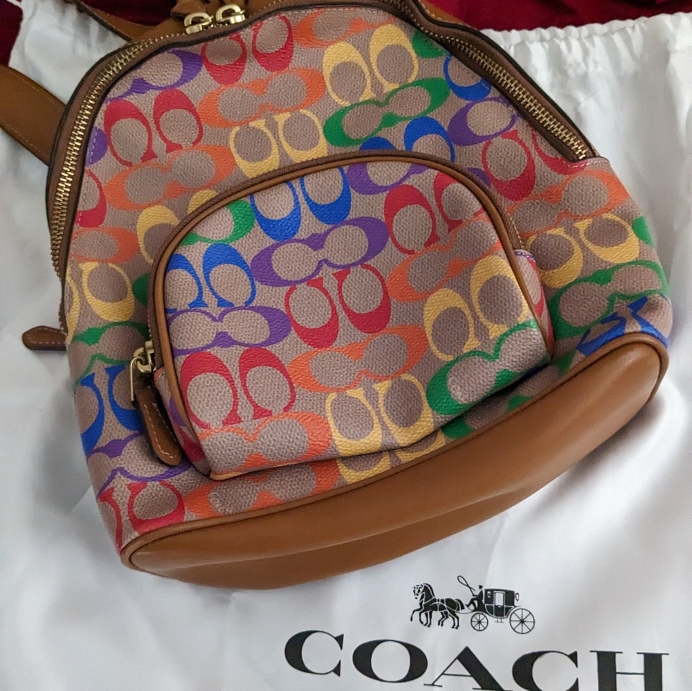 Coach backpack purse